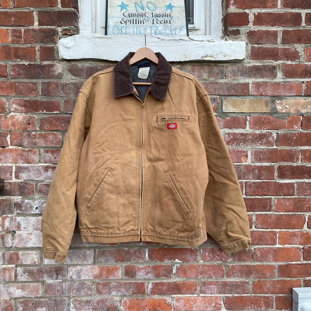 Vintage Dickies Blanket Lined Chore Detroit Jacket Workwear Rare Size XL